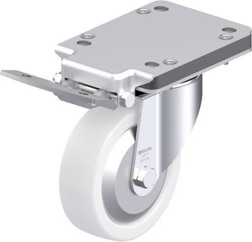 Blickle Stahlblech-Lenkrolle LK-SPO 125K-3-IS-FA, verzinkt, Rad-Durchmesser: 125 mm, Tragfähigkeit: 350 kg - Bild 1