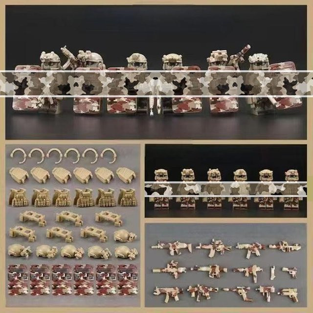 Linyi toy Armee-Stil Militär, Bausteine Figuren Sammlungs-Set, ab 6 Jahren - Bild 1