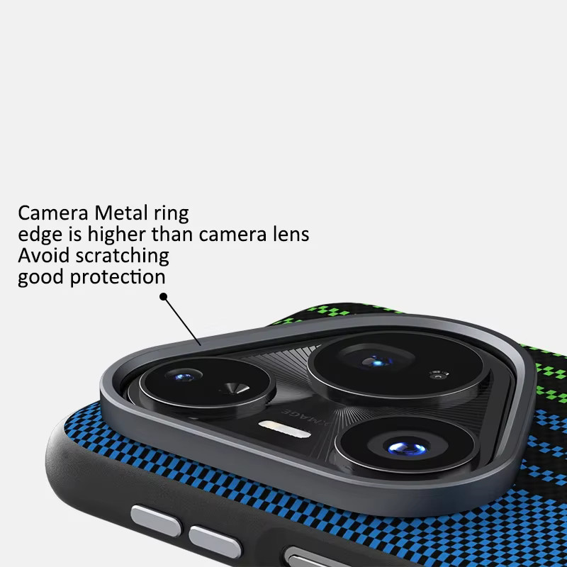Stoßfeste Carbon Faser Textur Schutzhülle mit unsichtbarem Magnet für Huawei Pura 80 Pro Plus Ultra - Bild 1