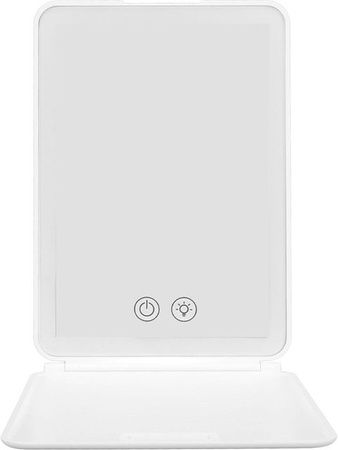 Beleuchteter Kosmetikspiegel Beautyyy Weiß mit dimmbarer LED-Beleuchtung und Touch-Switch, wiederaufladbar und tragbar
