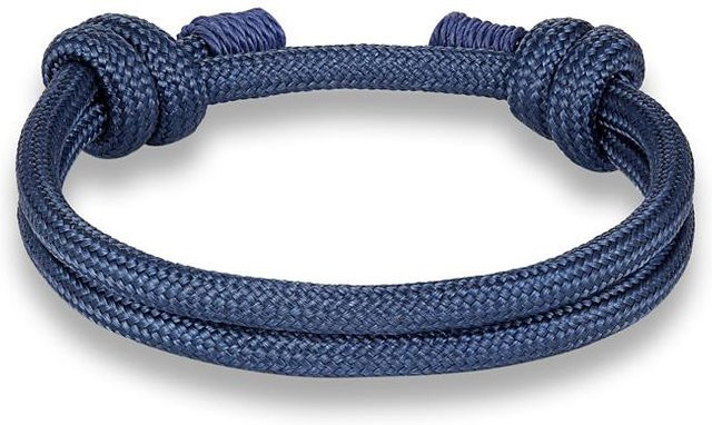 Armband, geflochtenes Seil, dunkelblau, Unisex - Bild 1