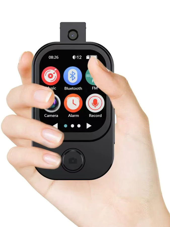 KEBIDU Tragbarer MP4 MP3 Player mit Bluetooth 5.4, HiFi-Sound, Kamera, FM-Radio und Sprachaufnahme in Schwarz - Bild 6