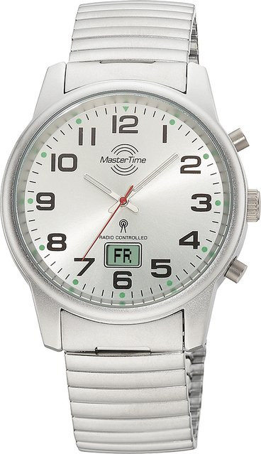 Master Time Herrenuhr, Quarz, Edelstahl, Silber, 41 mm - Bild 1