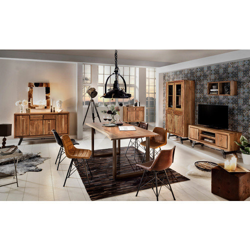 SIT Tisch TABLES & CO aus Akazienholz und Stahl in Braun, H x B x T: 76 x 85 x 65 cm - Bild 2