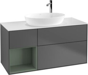 V&B Waschtischunterschrank Finion in Anthrazit lackiert, Breite: 120 cm, Tiefe: 50,1 cm, Höhe: 50,1 cm - Bild 1