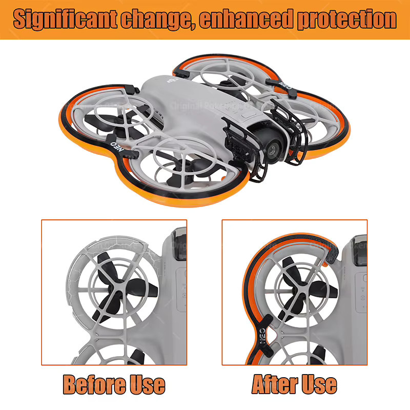DJI Neo 3D-gedruckter Propellerschutz als leichtgewichtiges Zubehör für Gehäuse- und Kopfschutz - Bild 2