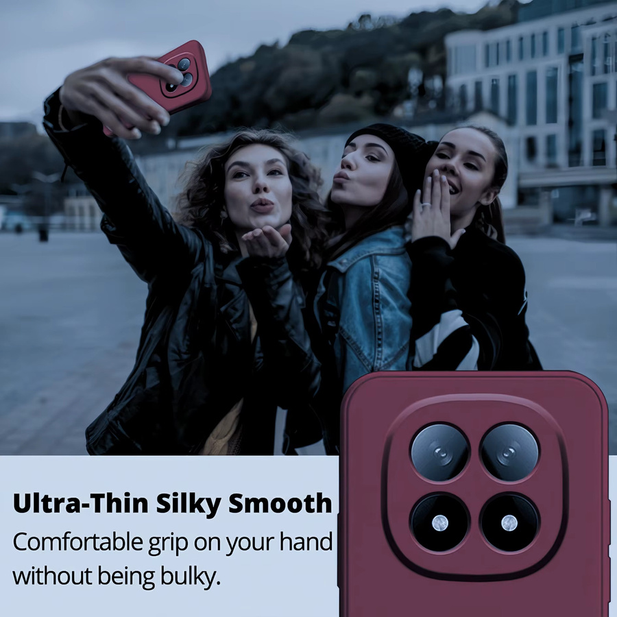 Stoßfeste Silikon Handyhülle für Xiaomi Redmi Note 14 Pro, Note 14, Note 13 Pro und Note 13 in Rot - Bild 2