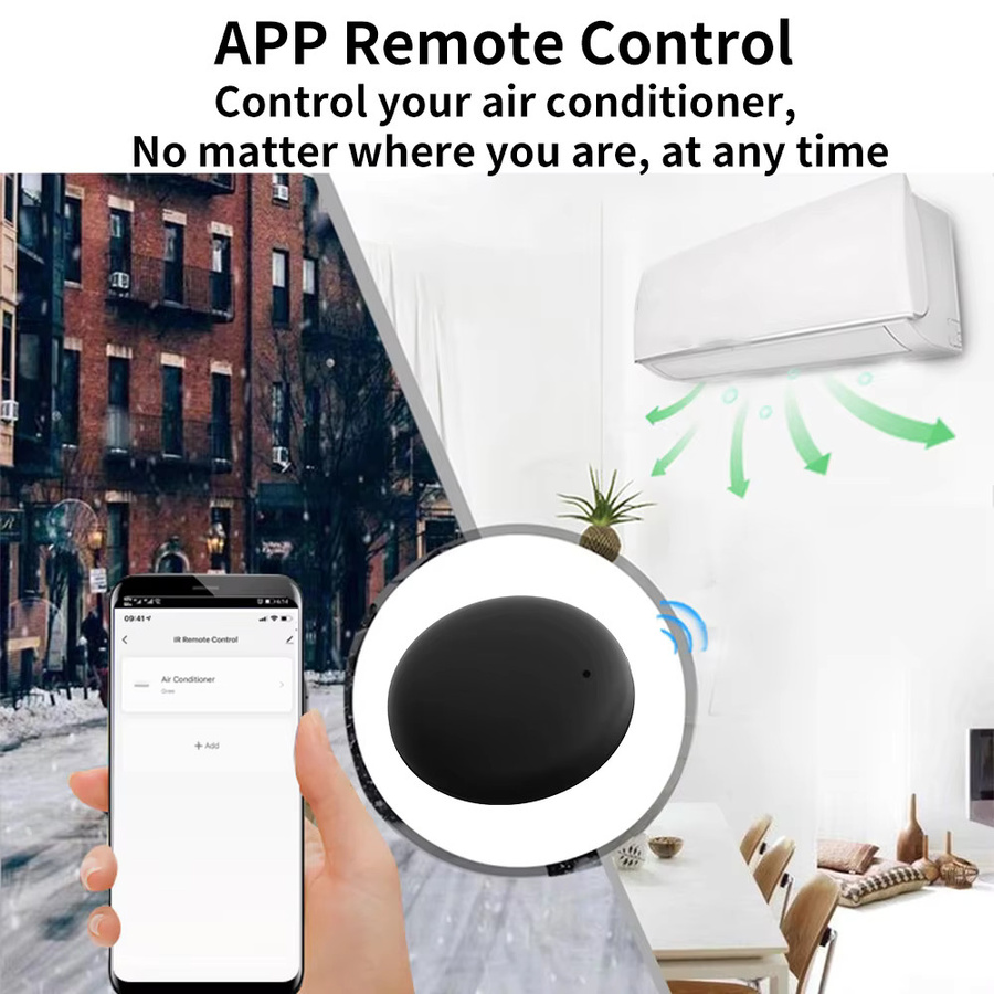 Tuya WiFi IR Universal Fernbedienung für Smart Home Automation in Schwarz, kompatibel mit SmartLife App, Alexa und SmartThings - Bild 4