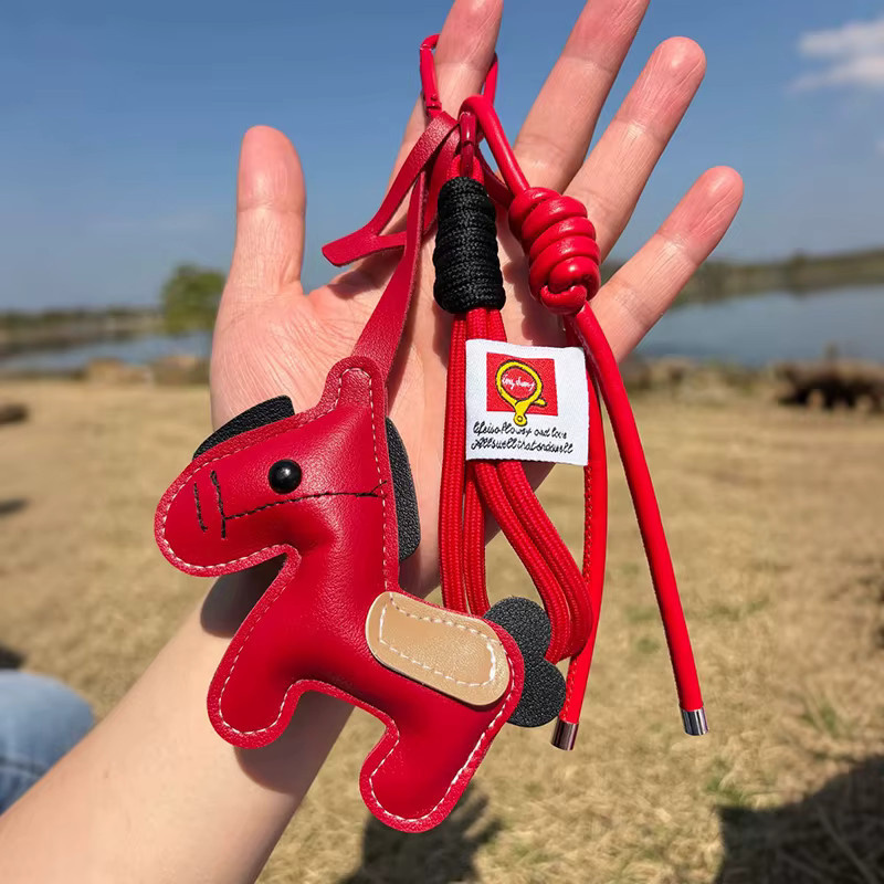 Yogodlns Schlüsselanhänger Leder, Geflochtenes Seil, Unisex - Bild 2
