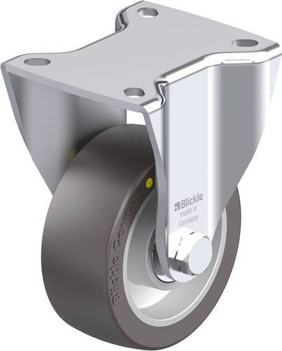 Blickle Stahlblech-Bockrolle BH-ALST 100K-1-AS in Silber, Rad-Durchmesser: 100 mm, Tragfähigkeit (max.): 320 kg - Bild 1