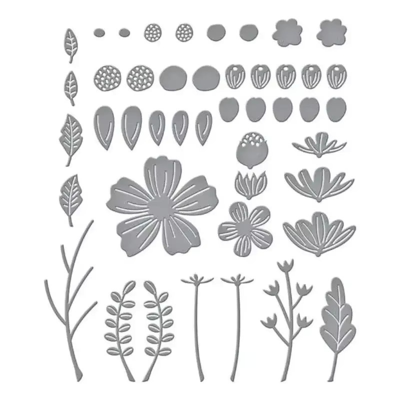 Mmao Metall-Stanzformen für Blumen und Blätter zur Dekoration von Scrapbook und Papierhandwerk - Bild 3