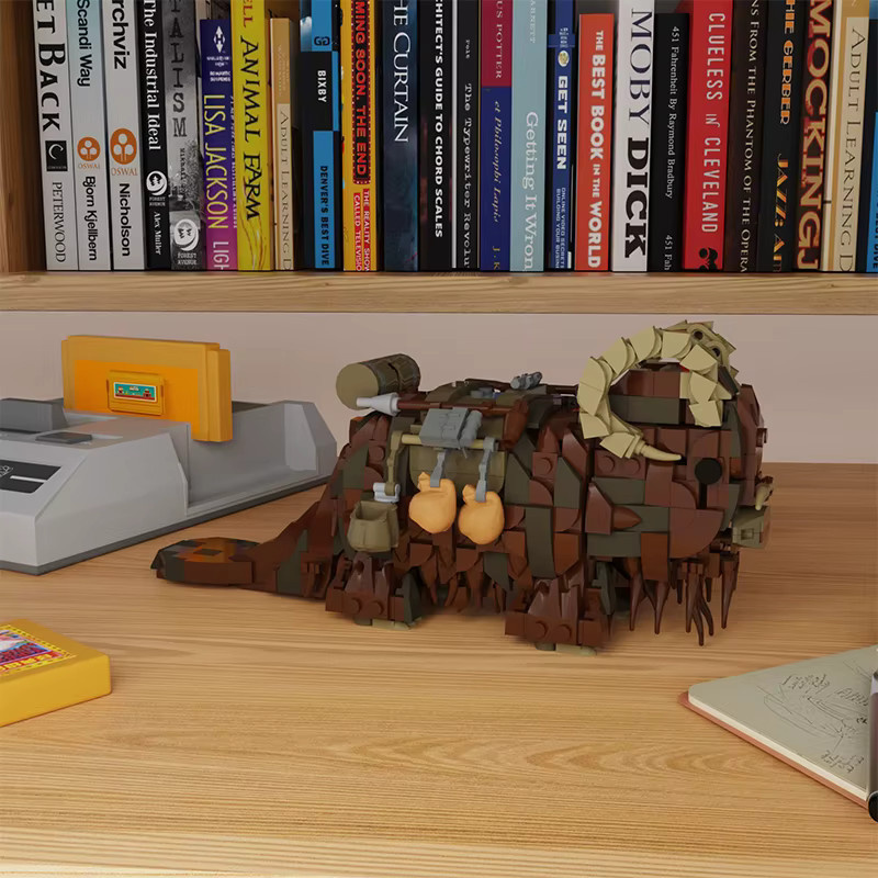 MOCBUILDING Kreatives DIY Tierverbrauchsmodell Gebäude aus Kunststoff in Braun mit Zubehör und Werkzeug - Bild 3