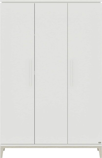 Yuny By Paidi Kleiderschrank Cutie Lea 3-türig in Eiche, B/T/H: 130,5 x 52,4 x 200,3 cm - Bild 1