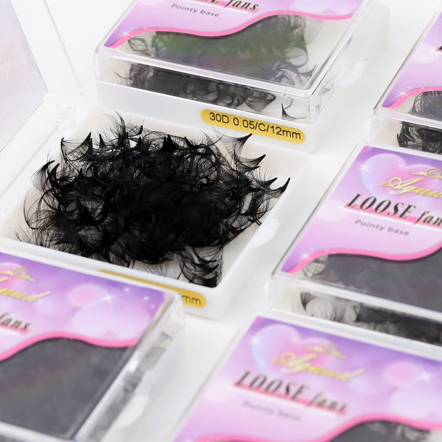 AGUUD Wimpernverlängerungen Lose Fächer-Wimpern, Unisex - Bild 1