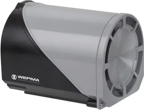 Werma Signalsirene 144.000.75 in Grau, 24 V/AC und 24 V/DC, 110 dB - Bild 1