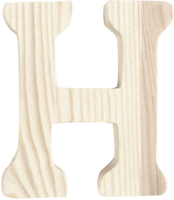 Rico Design Holz-Buchstabe für die Tischdekoration, Höhe: 8 cm - Bild 1