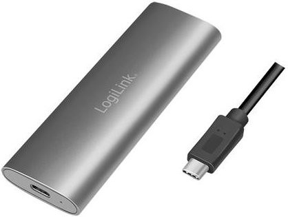LogiLink M.2 SSD-Gehäuse UA0389 für NVMe und SATA, USB 3.2 Gen 2 mit USB-C, Silber - Bild 2
