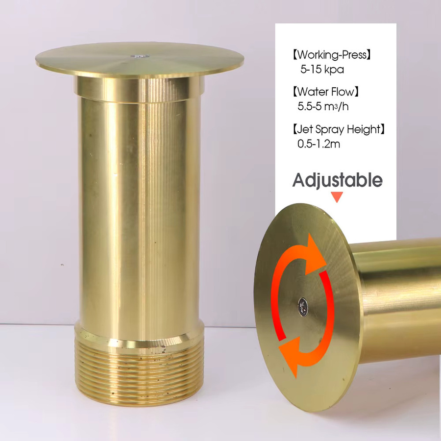 MUCIAKIE Messing Brunnendüse in Pilzform als Wasserspray Sprinkler für Garten, Hof und Teich in Gold oder Silber - Bild 2
