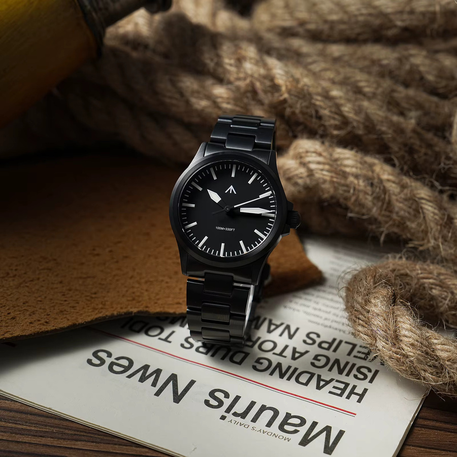 MILITADO Armbanduhr, Quarz, Edelstahl, Schwarz, Herren - Bild 2