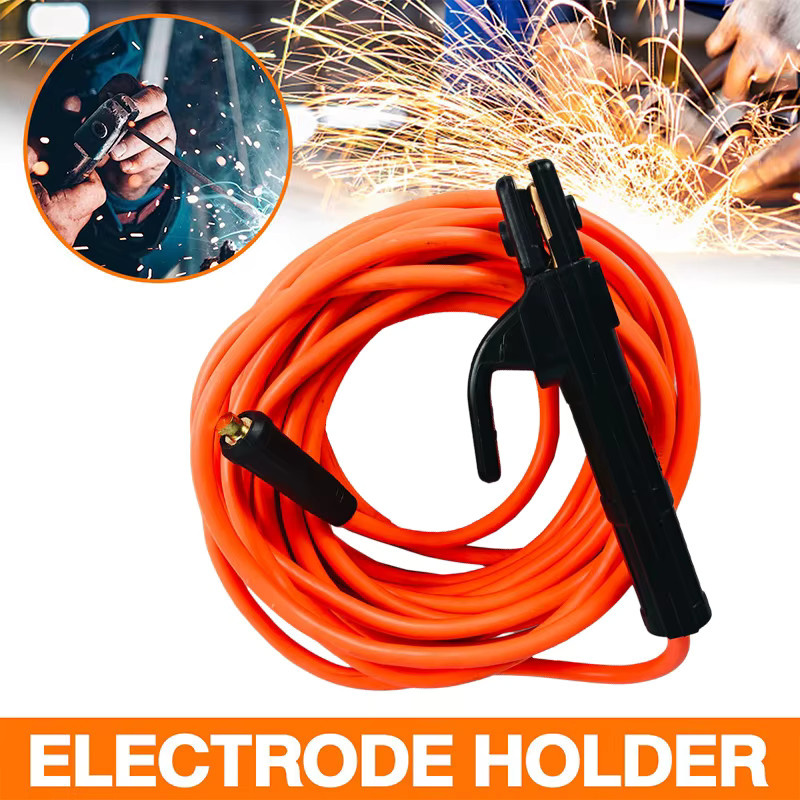 Hochleistungs-Schweißdrahtkabel mit Elektrodenhalter aus Messing und Eisen, 300 A, Länge: 10 m - Bild 4