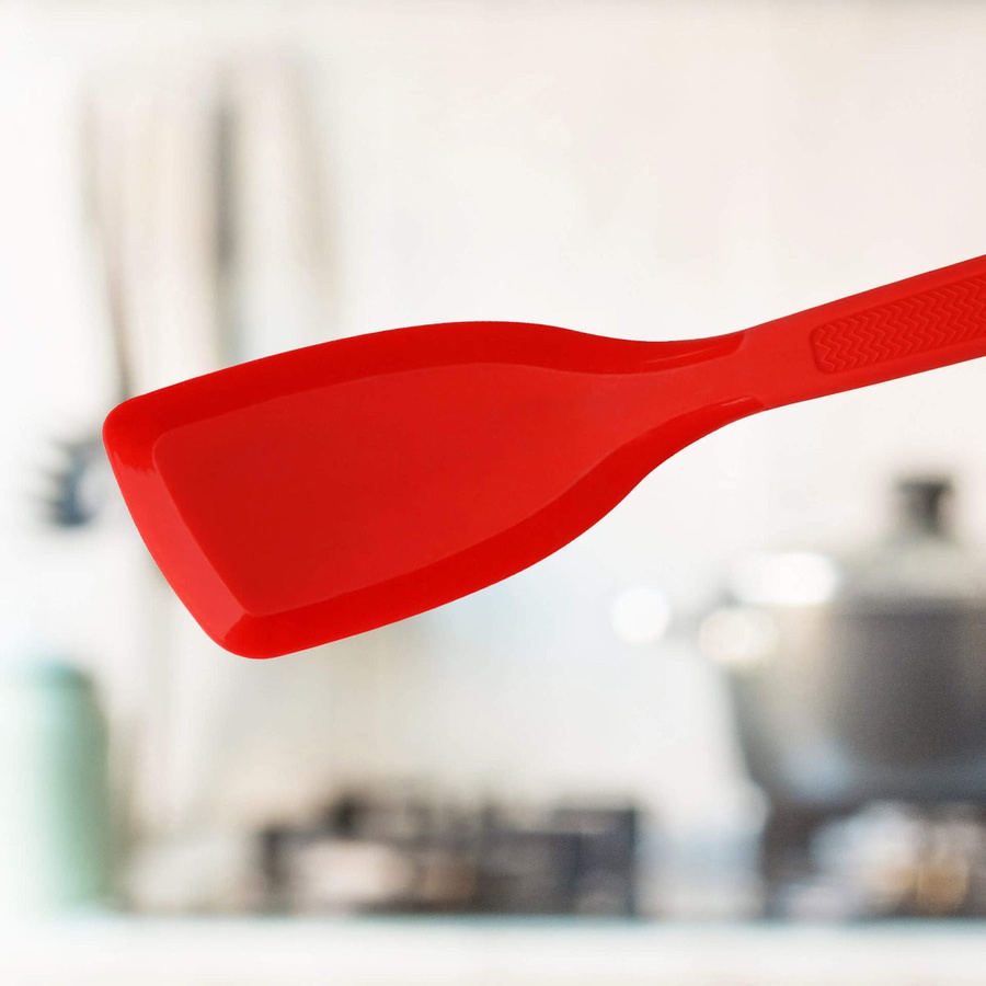 Dr. Oetker Pfannenwender Flexxibel Love in Rot aus Silikon und Metall, Länge: 30 cm - Bild 2