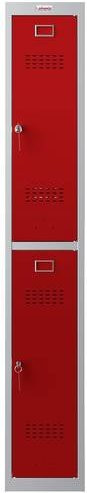 Phoenix PL1230GRK PL-Serie Spind aus Stahl mit Schlüsselschloss in Grau, Rot oder Blau - Bild 1