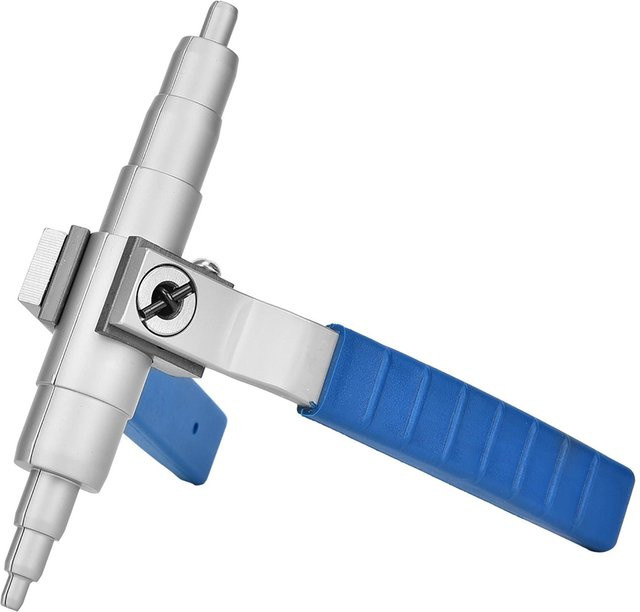 Koogeelife Kupferrohraufweiter mit Rohrentgratwerkzeug für Klimaanlageninstallationen, Farbe: Weiß/Silber, Durchmesser: 6 bis 22 mm - Bild 1