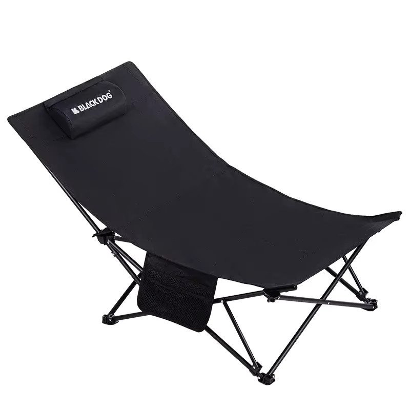 Naturehike BLACKDOG Klappliege aus 600D Outdoor-Gewebe mit verstellbarer Kopfstütze für Camping, Picknick und Garten in Schwarz oder Beige - Bild 2