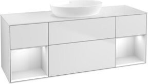 V&B Waschtischunterschrank Finion in Weiß Lack, Breite: 160 cm, Tiefe: 50,1 cm, Höhe: 50,1 cm - Bild 1