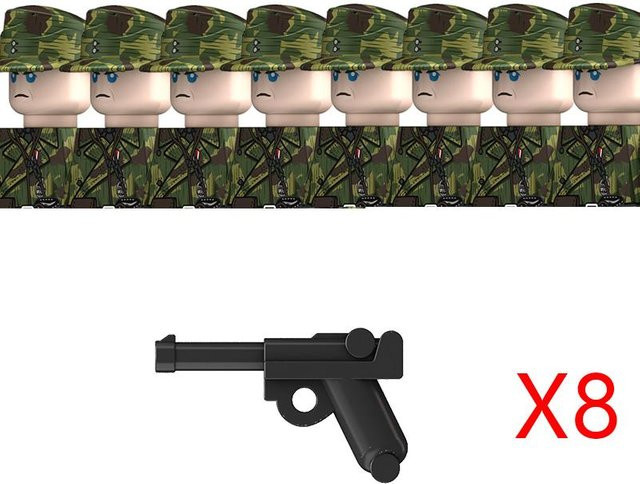 Yiran toy Militär WW2 Deutsche Panzer Truppen Figuren, Bausteine, ab 14 Jahren - Bild 1