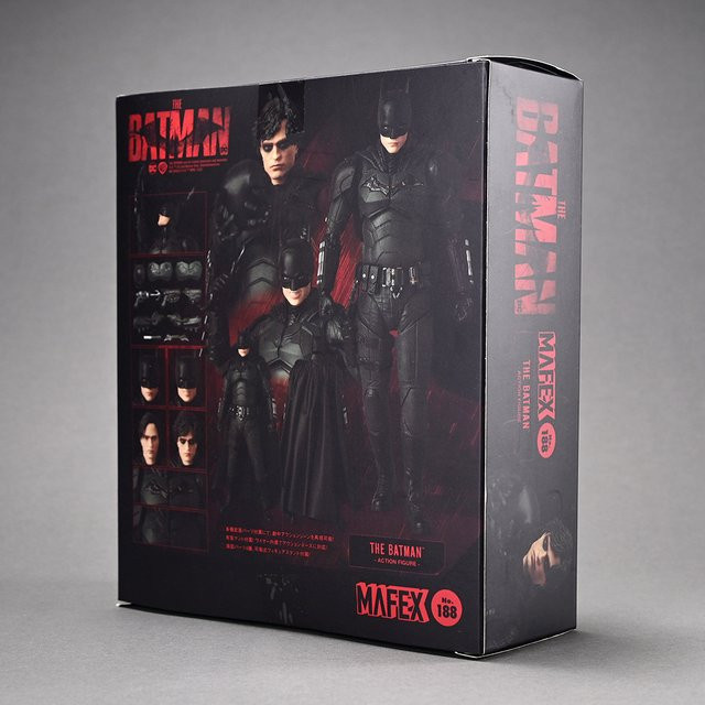 Bandai Batman DC, MAFEX188, bewegliche Figur, Kunststoff, Schwarz - Bild 1