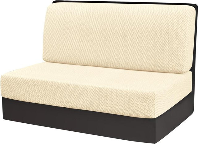 Waschbarer Stretch-Jacquard-Kissenbezug mit Tier-Motiv für Wohnmobil-Essecken und Sitzbänke, Beige - Bild 1