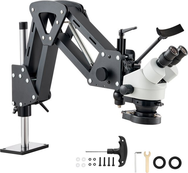 SucceBuy Mikroskop, 7X-45X Vergrößerung, mit LED-Licht, Schwarz - Bild 1
