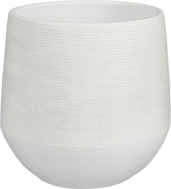 Mica Decorations Übertopf Evora in Offwhite, Durchmesser: 24 cm, Höhe: 23 cm - Bild 1