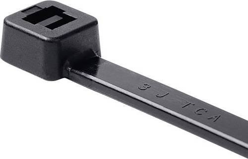 HellermannTyton Kabelbinder GL300-PA11W-BK Schwarz, 100 Stück, Länge: 30,1 cm, Breite: 0,48 cm - Bild 1
