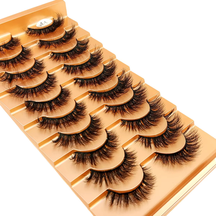 AMSDCN Künstliche Wimpern, 3D Wispy, Natürlich, Unisex - Bild 5
