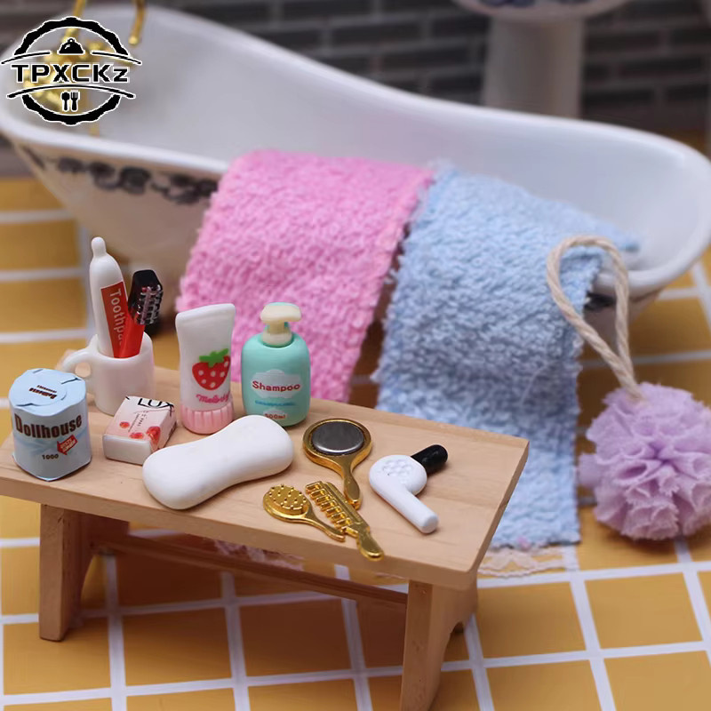 Puppenhaus Miniatur Badezimmer Szene, Zubehör, Bunt / Mehrfarbig - Bild 2