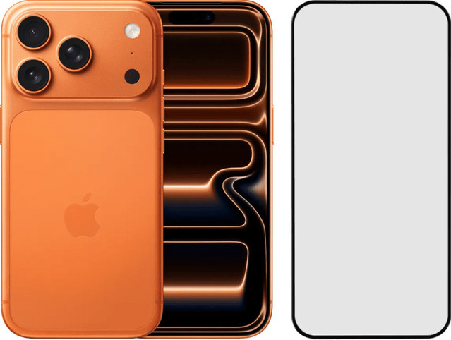 Apple iPhone 17 Pro Smartphone mit 1 TB Speicher in Orange und Blue inkl. BlueBuilt Panzerglas - Bild 1