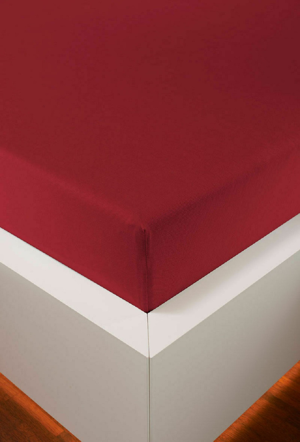 Bellana Jersey-Kissenbezug für Seitenschläferkissen aus Baumwolle, Farbe: Rubin, B x L: 40 x 140 cm - Bild 1