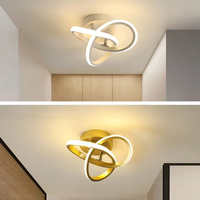 L-MANG Moderne LED-Deckenleuchte im nordischen Ins-Stil in Weiß für Flur, Balkon und Korridor - Bild 1