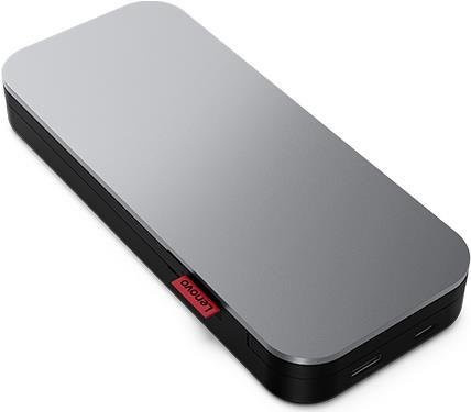 Lenovo Go USB-C Laptop Powerbank in Thunder Black mit 20000 mAh und 74 Wh, Lithium-Polymer Akku mit USB-A und USB-C Anschlüssen - Bild 1