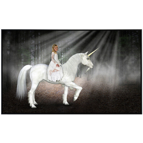 papermoon Infrarotheizung EcoHeat Einhorn Hoffnung Liebe Frieden in Bunt mit Matt-Effekt, App-Steuerung und Überhitzungsschutz - Bild 2