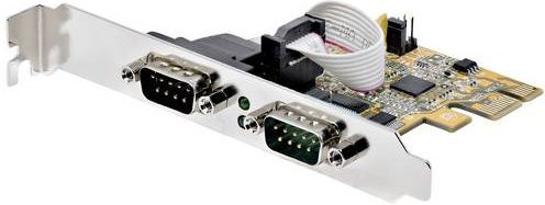 StarTech.com 2-Port PCI Express Serielle Steckkarte RS232 PCIe x1 in Silber - Bild 1