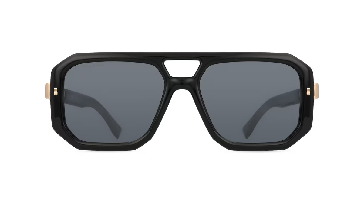 Dsquared2 D2 0105/S Sonnenbrille, Vollrand, Square, Acetat, Herren, schwarz - Bild 1