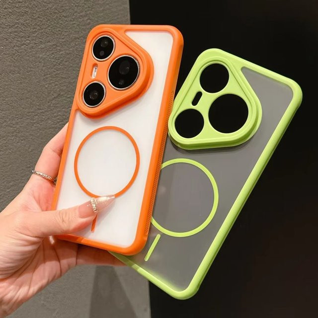 Stoßfeste und magnetische Handyhülle für Huawei Pura 80 Pro, Pura 70, Mate 70 und 60 Pro Plus in Transparent mit MagSafe-Kompatibilität - Bild 1