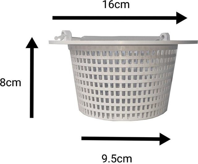 Hayward Skimmer Korb Zubehör aus Kunststoff, Grau, Durchmesser: 16 cm, Höhe: 8 cm - Bild 1