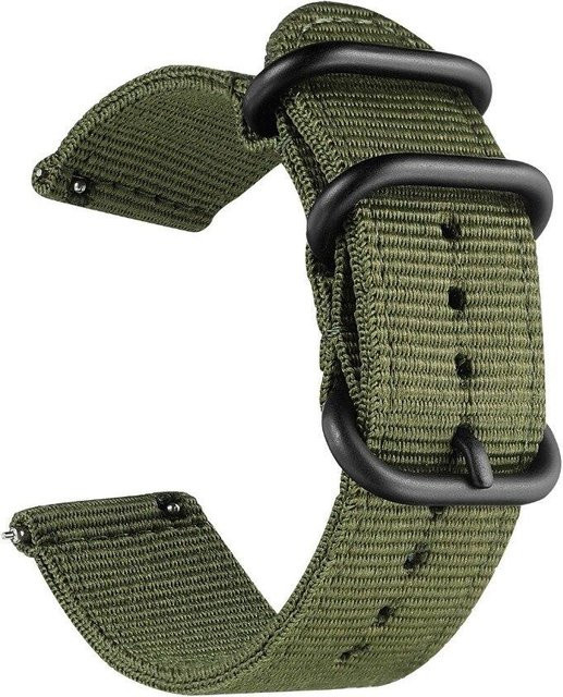 Smartwatch Armband Nylon, grün, Unisex - Bild 1
