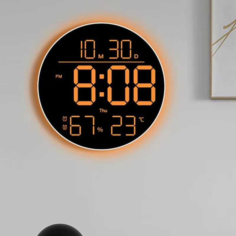 OOTDTY Wanduhr mit übergroßer Temperaturanzeige C7AC - Bild 2