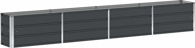 vidaXL Pflanzkübel aus Stahl in Anthrazit, B/T/H: 320 x 40 x 45 cm - Bild 1