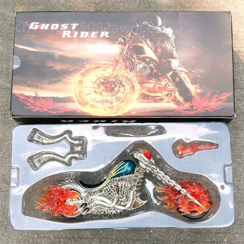 Bandai Marvel Ghost Rider mit Motorradfigur, Figura-Modell, Beleuchtung - Bild 2